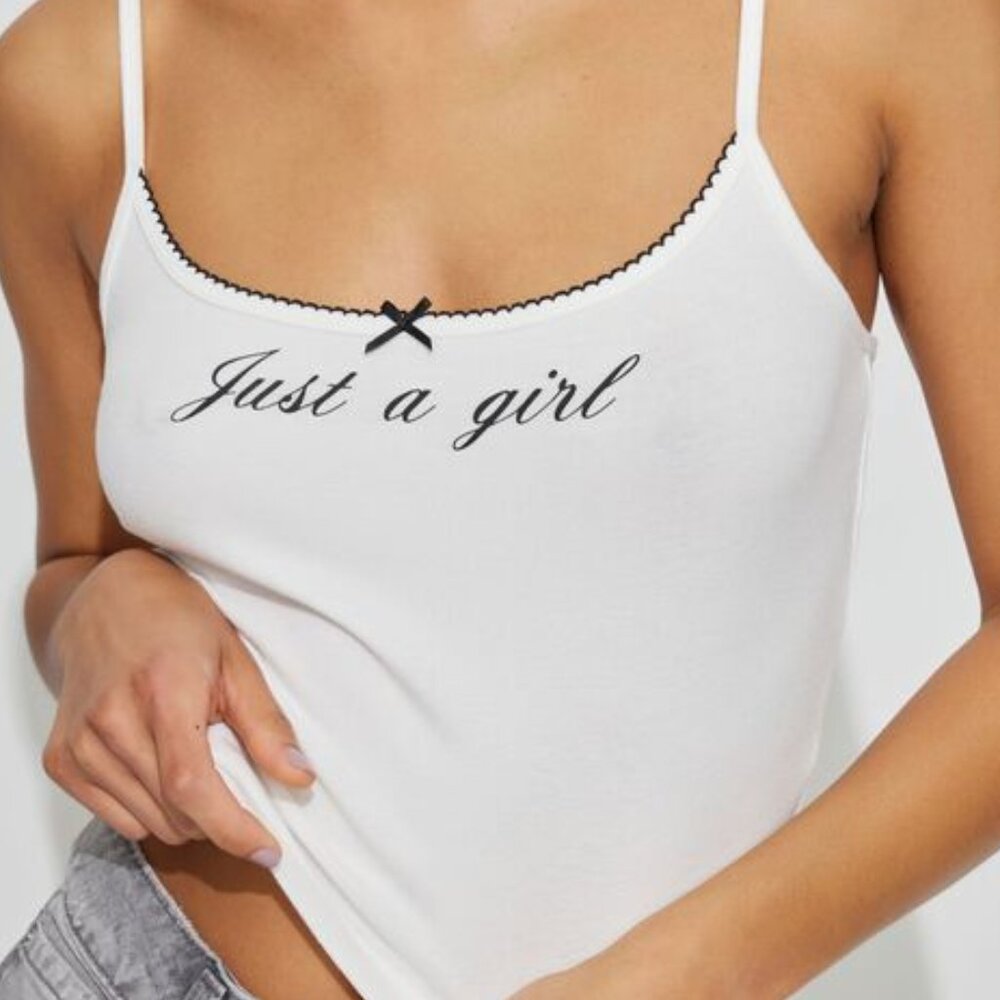 Garage brand new women's white tank, size XS